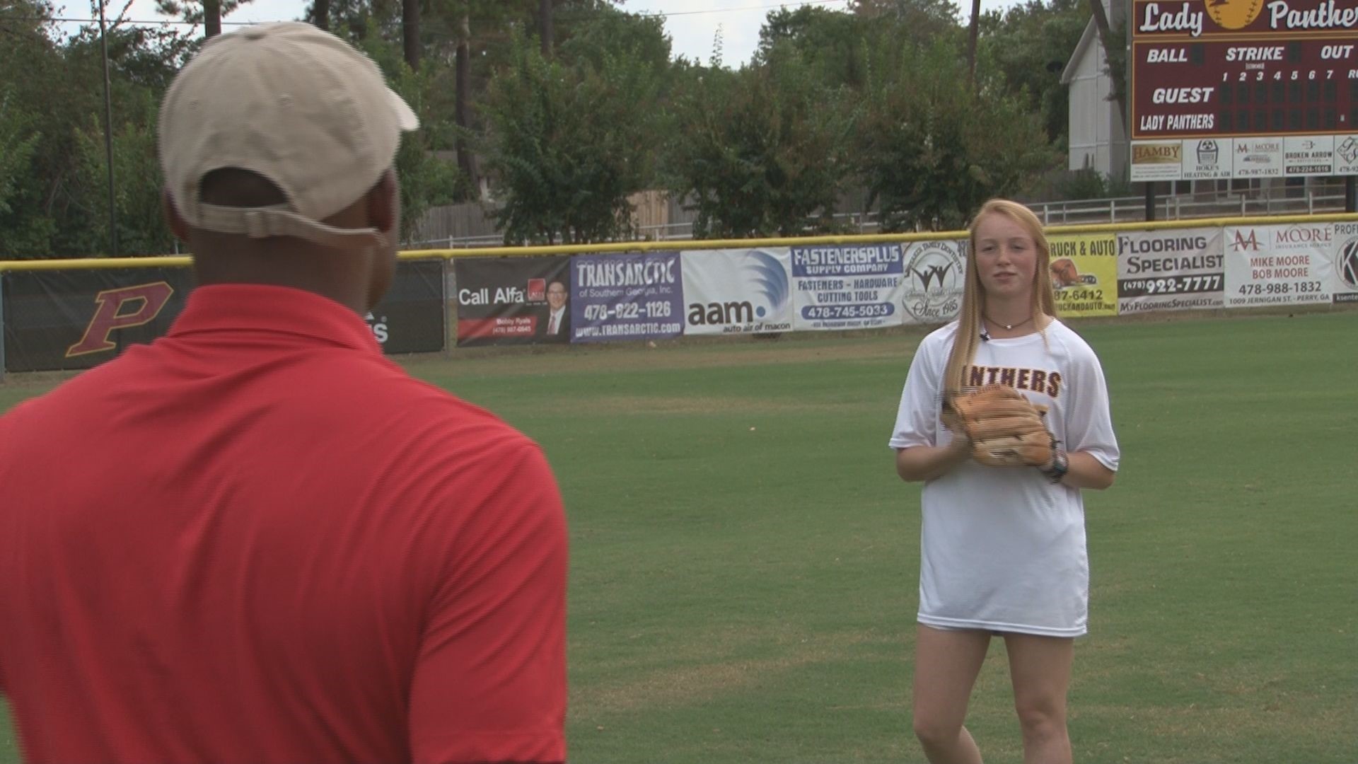 The softball region champion describes the emotions of a championship, what she'd do with $1 million, and the funniest person on her team.