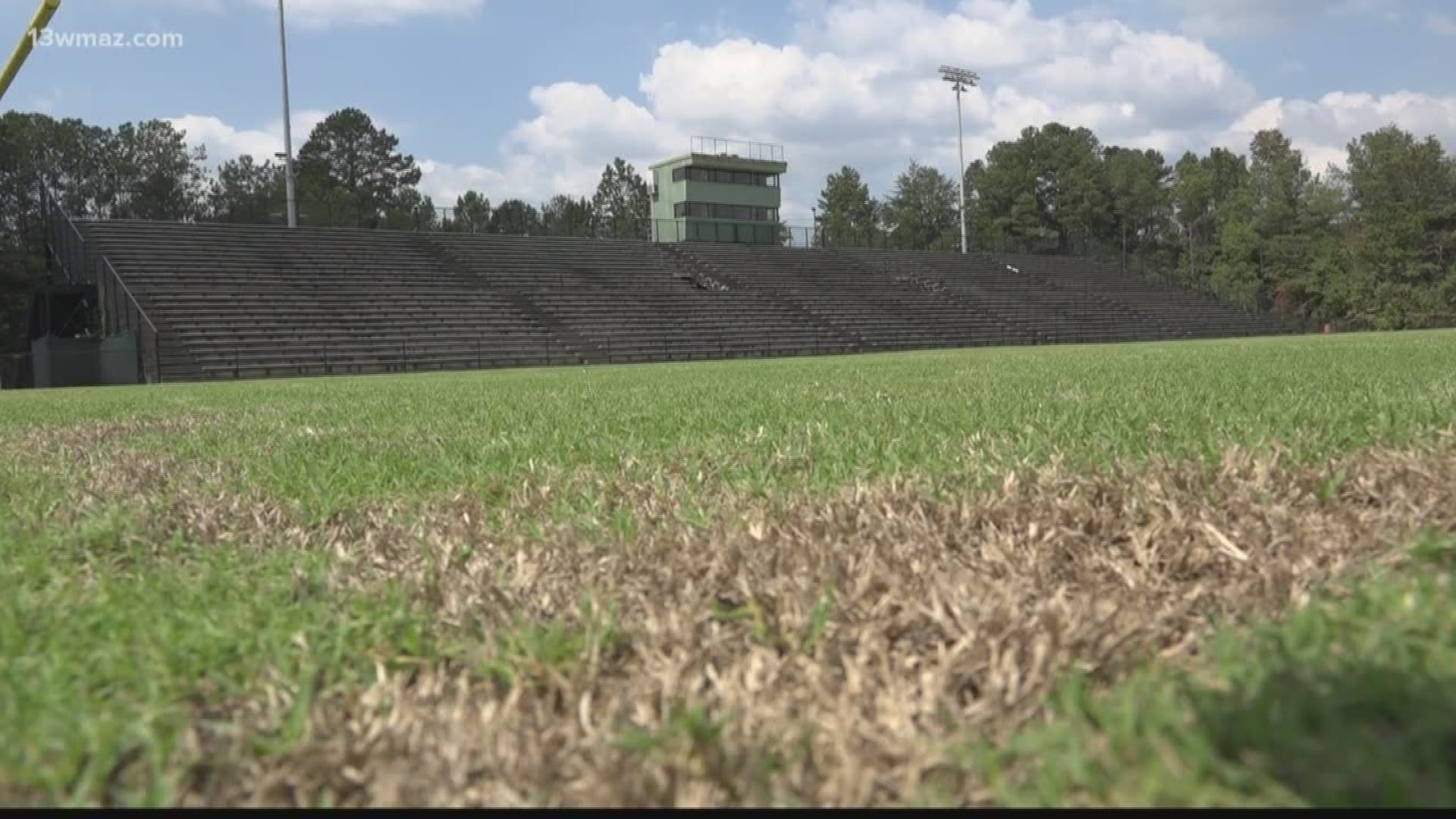 The high school football season is over, but construction workers in Bibb County are making sure Henderson Stadium is ready for 2020.