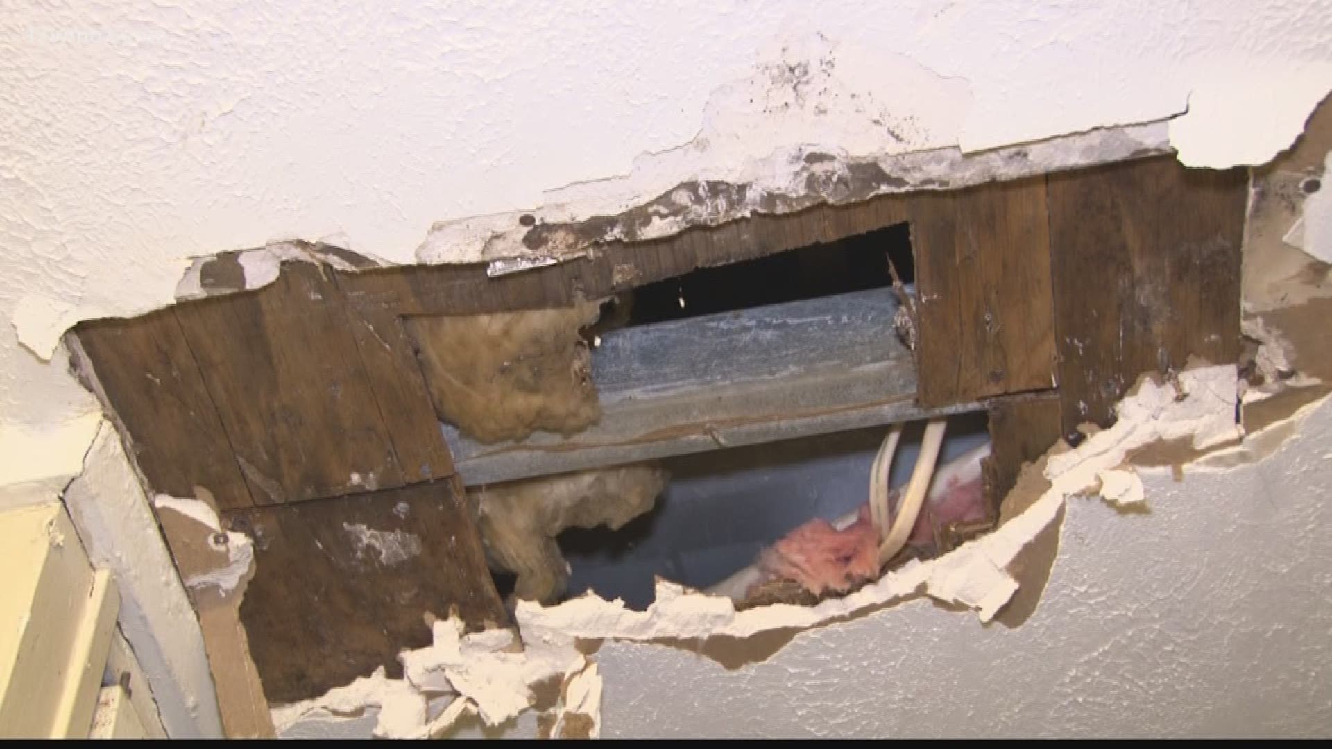 Ceiling collapses on Crystal Lake resident