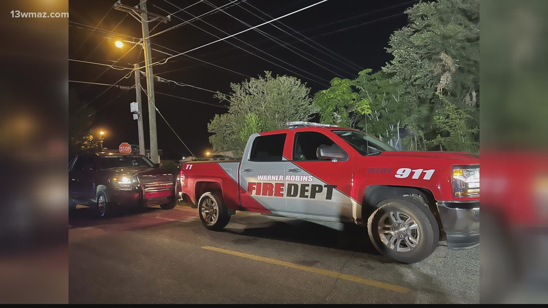 The man got down after hours of talking with rescue authorities.