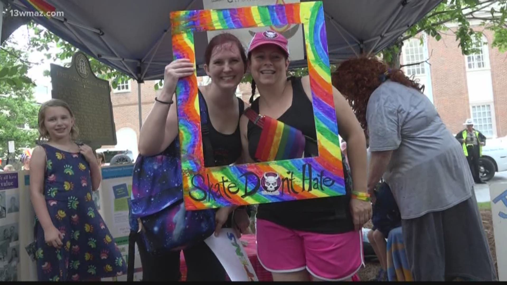 Macon celebrated Pride Month downtown on Saturday. Love and acceptance was the message many wanted to get across.