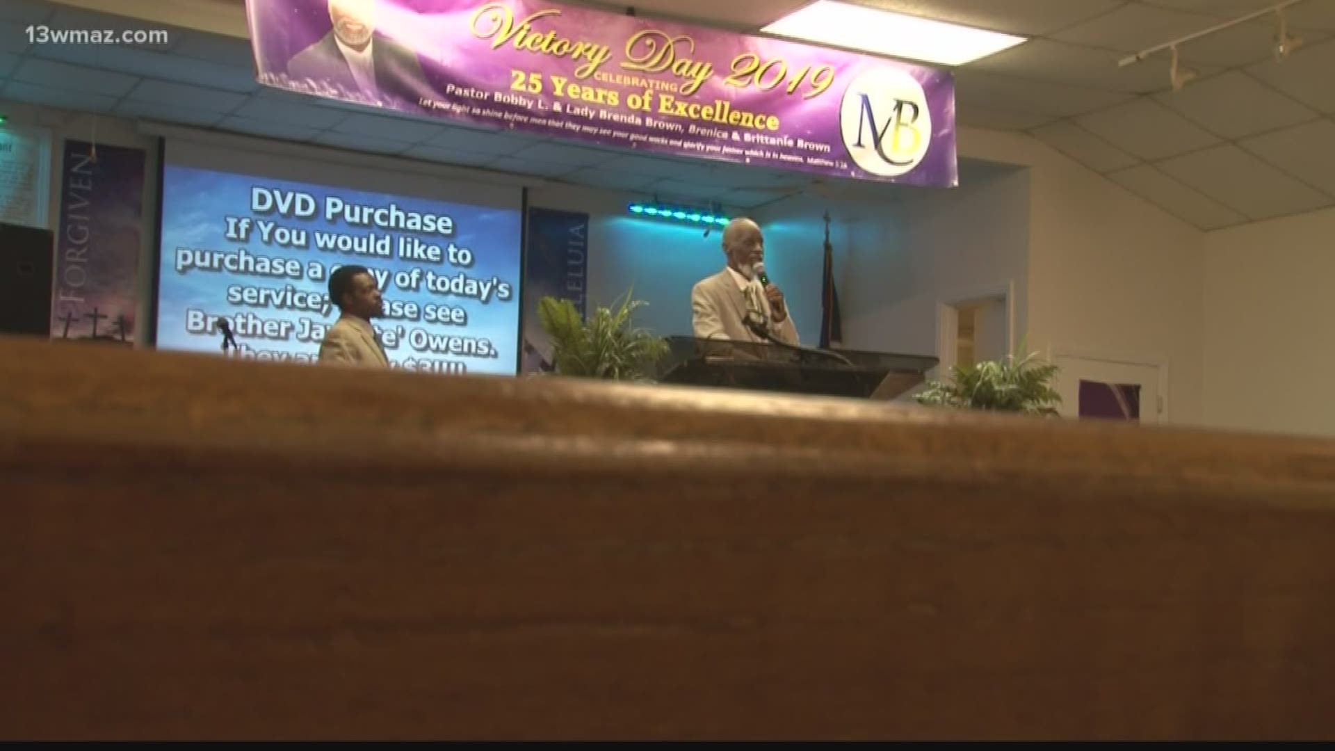 After 25 years, Pastor Bobby Brown of Mt. Calvary Baptist Church was honored Sunday. A road will be named after him.