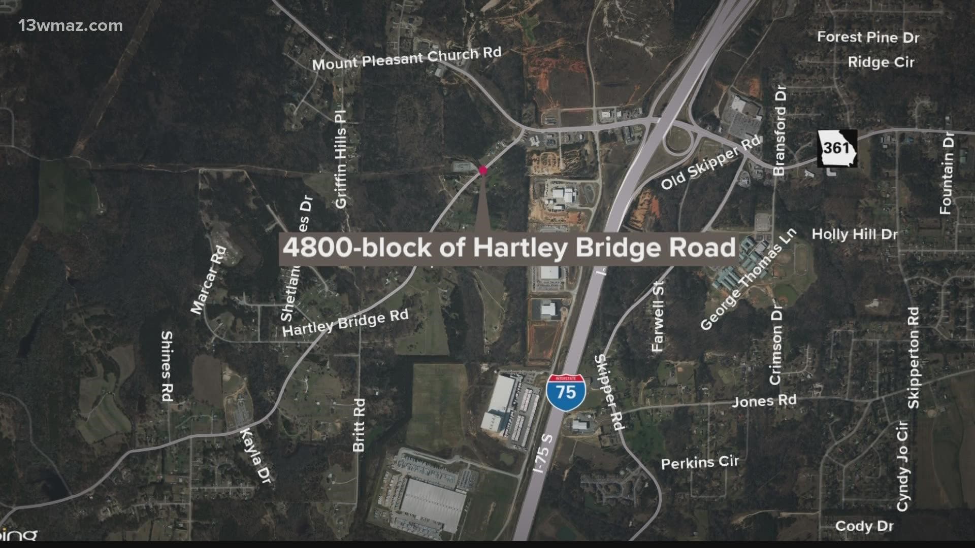 A man is dead after hitting a tree on Hartley Bridge Road