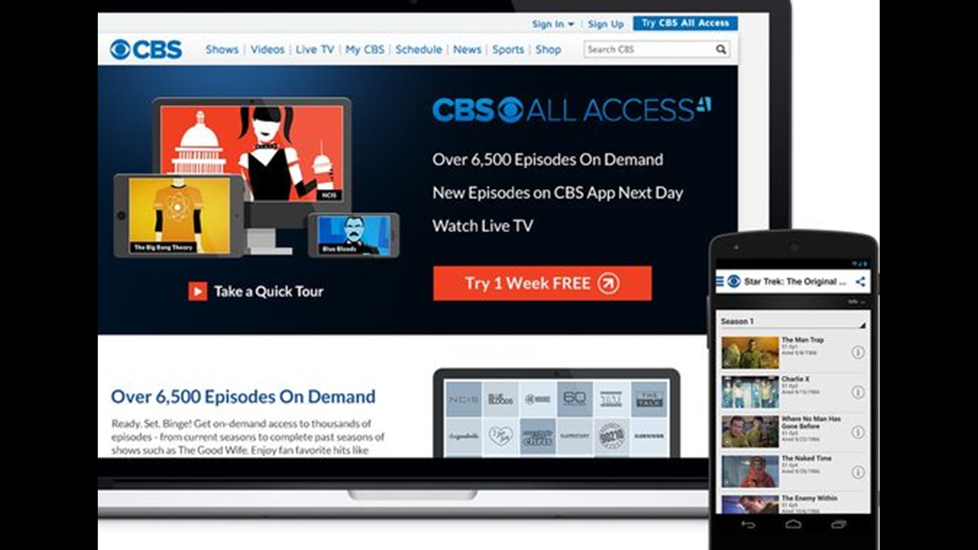 CBS launches 'All Access' subscription streaming service | 13wmaz.com