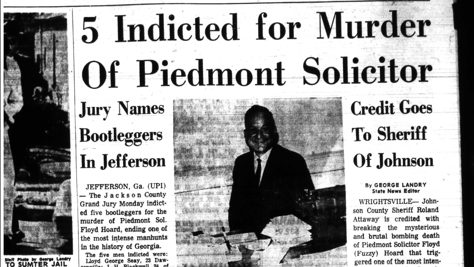 DA Floyd Hoard killed by Dixie Mafia in 1967