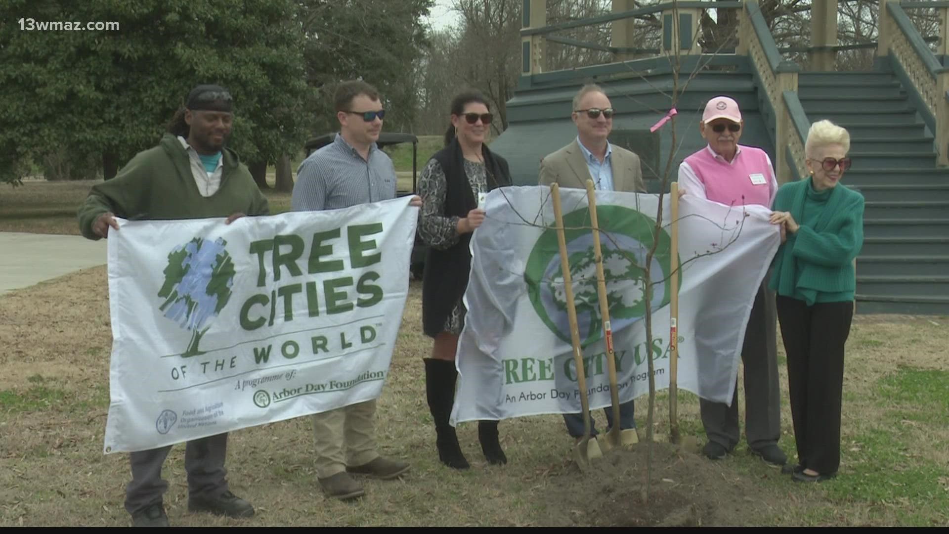 Caroline Childs with Keep Macon-Bibb Beautiful says it's the perfect time to plant the new trees for the Cherry Blossom Festival.