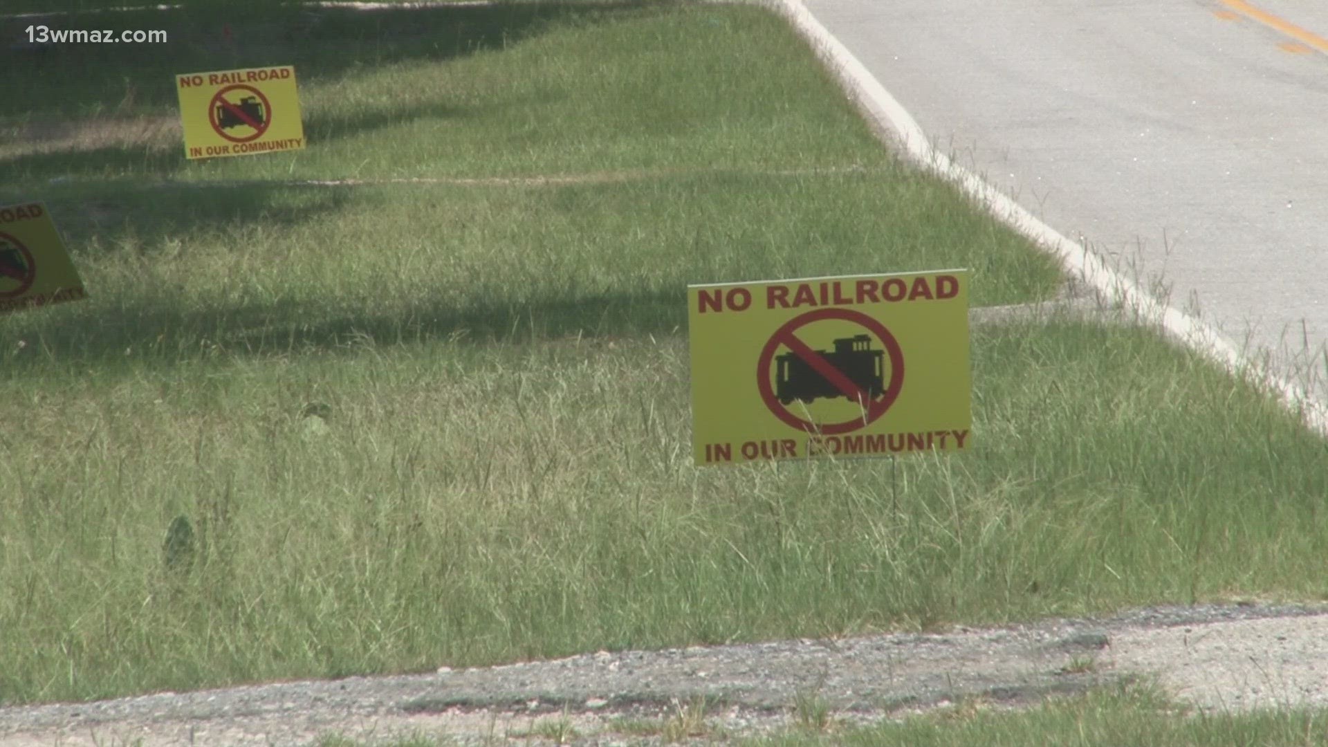 A railroad company is asking for the government to use the legal process of Eminent Domain to help them build a new route. But local residents aren't happy about it.