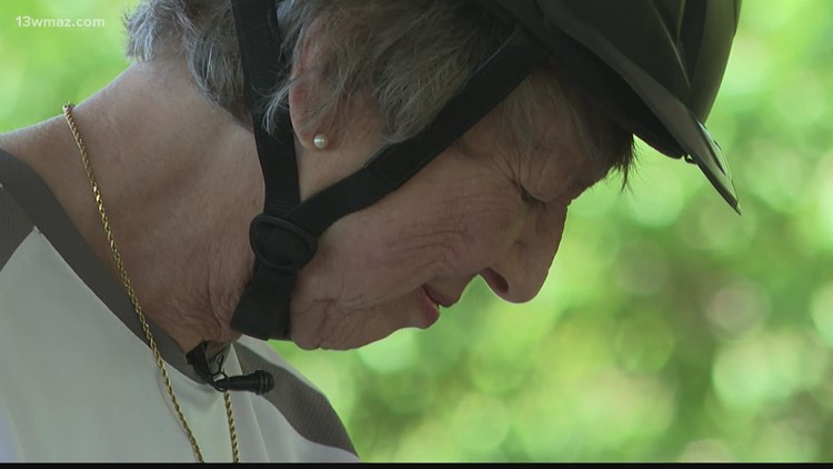 'This was a good day!': Great-grandmother gets back in the saddle for a 90th birthday ride