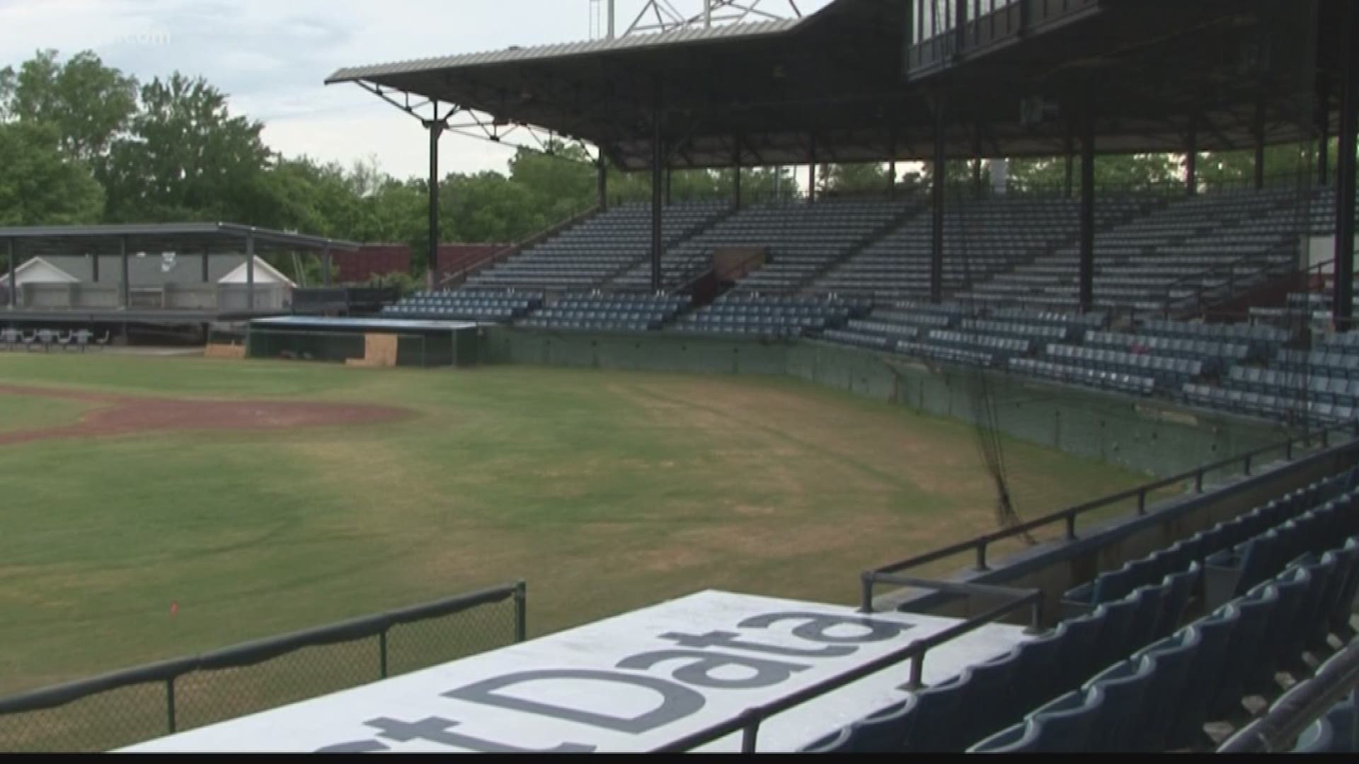 Rain affecting renovations at Luther Williams Baseball Field