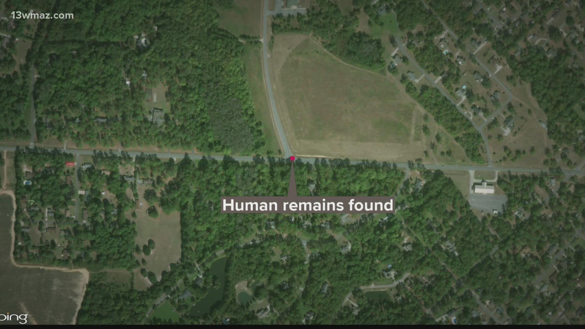 Human skeletal remains have been found at the intersection of Hawkinsville Highway and Pearl Bates Avenue in Dodge County