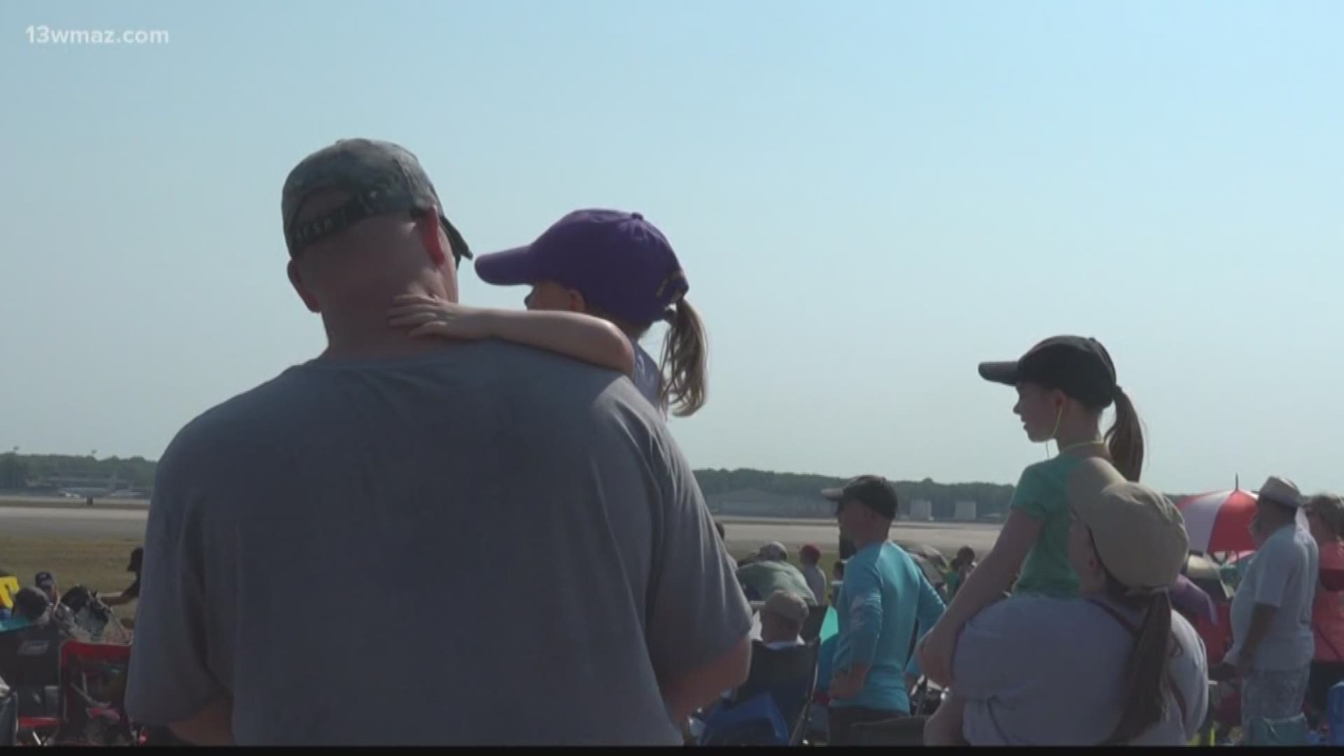 People enjoyed day one of the Thunder Over Georgia Air Show at Robins Air Force Base Saturday, many of them with their families.