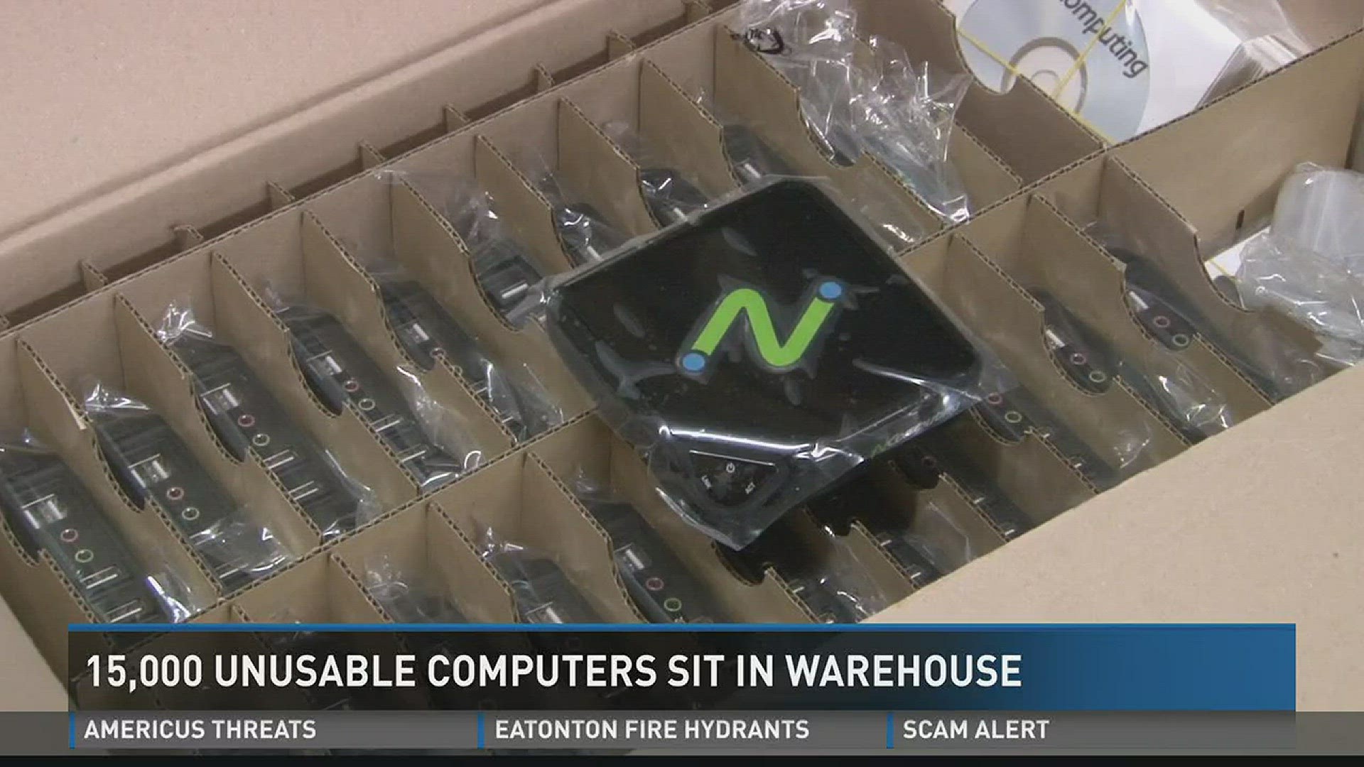 15,000 unusable computers sit in warehouse