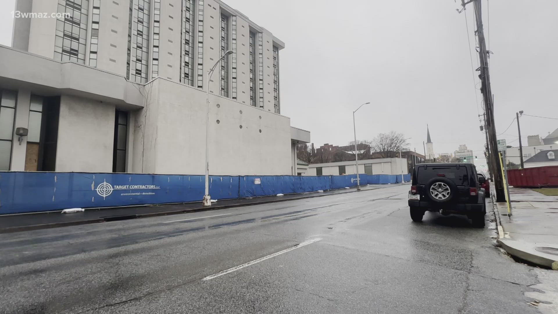 Crews are currently cleaning out the building to prepare the hotel for its demolition.