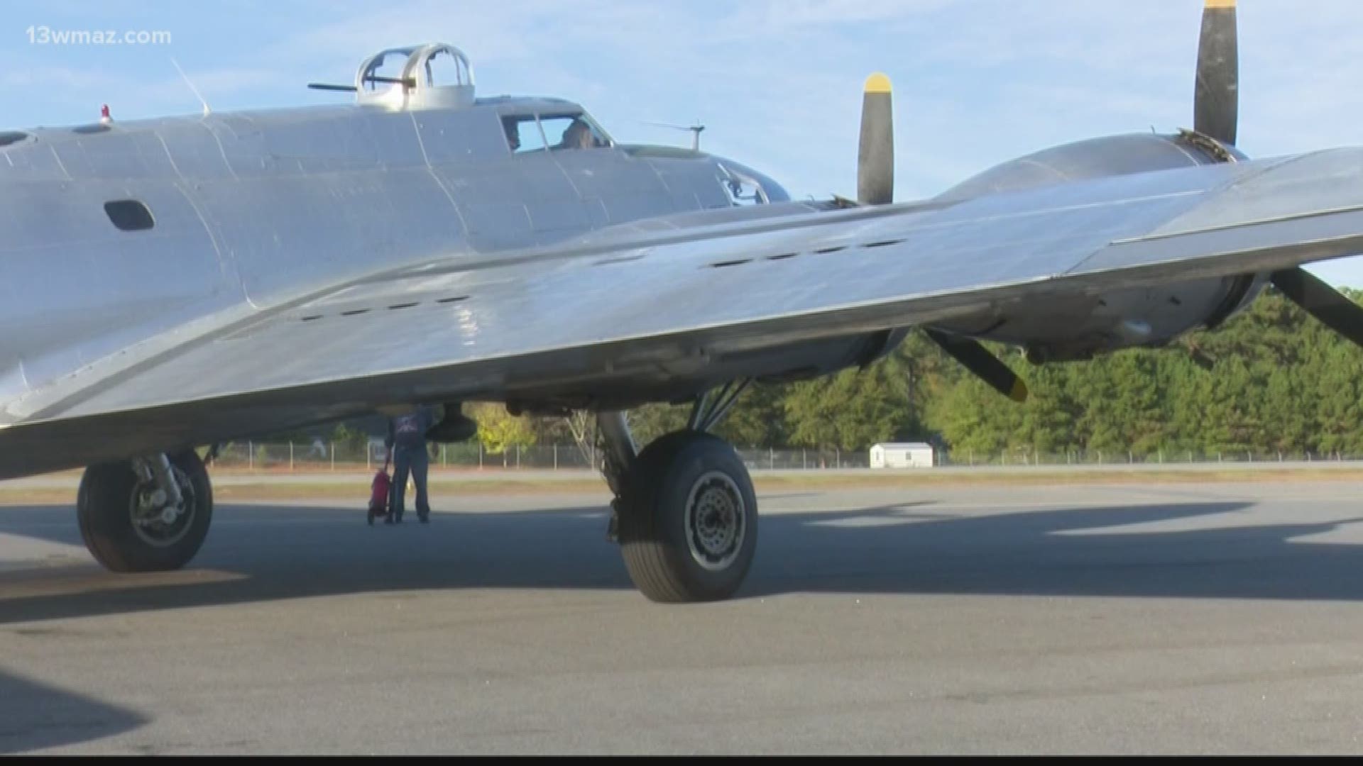 At the Baldwin County Regional Airport, people from all over Central Georgia along with veterans got a chance to climb aboard the B-17 aircraft.