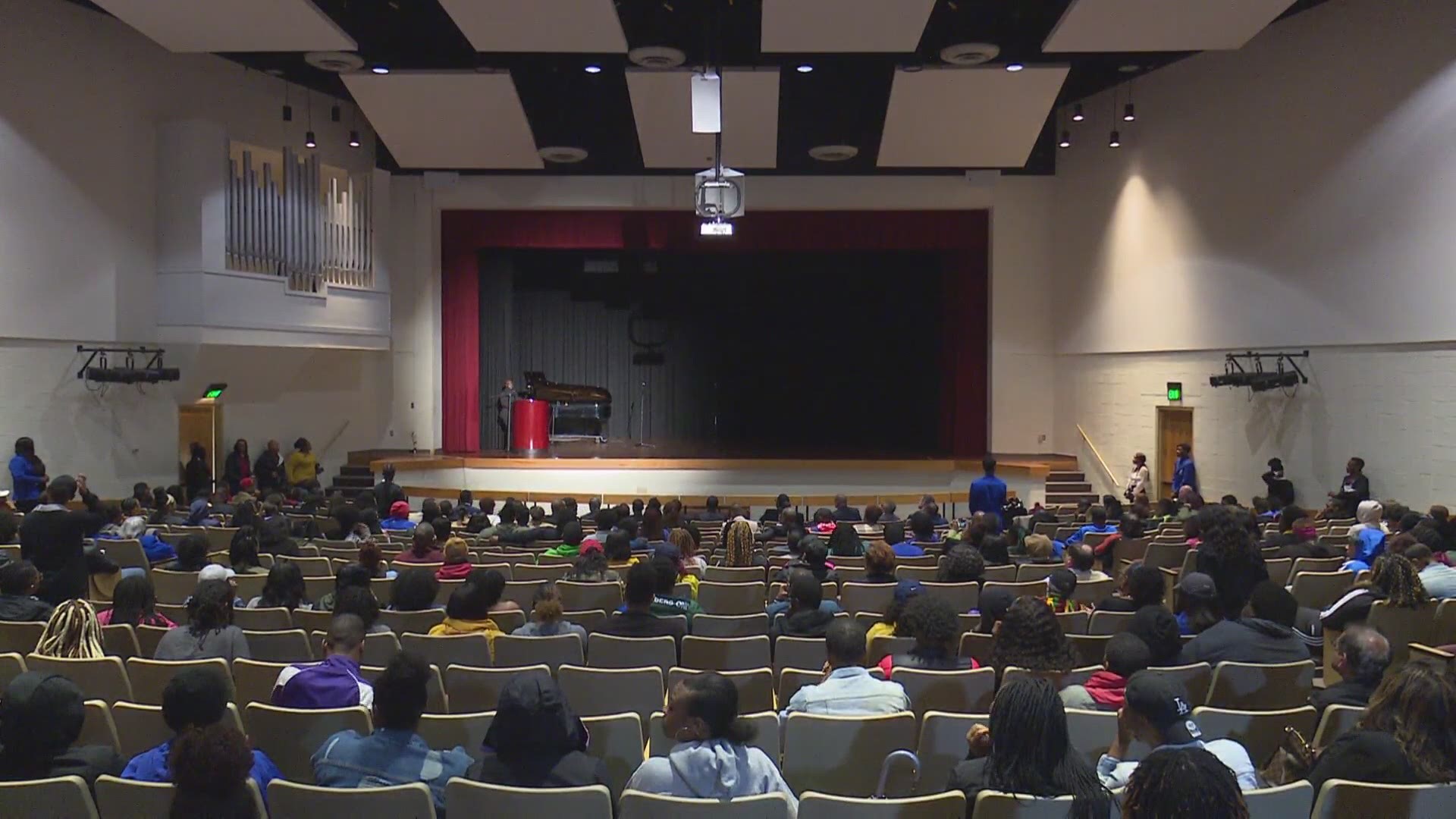 A vigil for slain Fort Valley State University student Anitra Gunn was held Monday evening.
