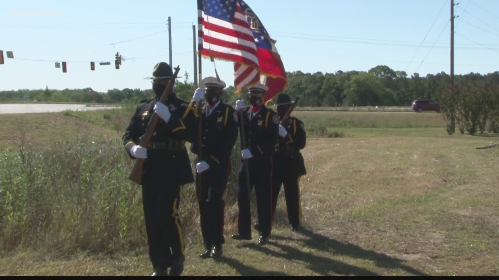Family, friends, and city officials gathered Friday to honor the late Lance Corporal Cary Becham