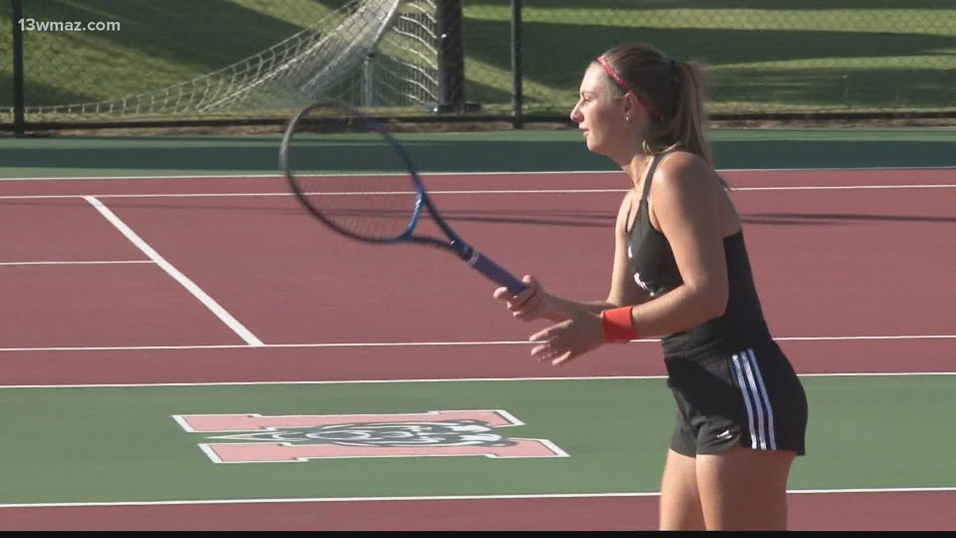 Mercer junior Mary Courville and assistant coach Andrea Garcia were given a wild card into the doubles main draw.
