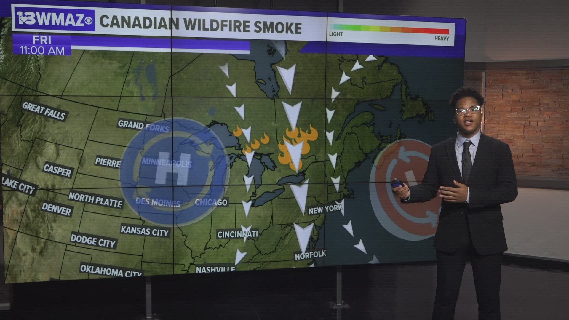 Smoke from Canadian wildfires is drifting down the eastern coast. Here's how you can keep track of your air quality!