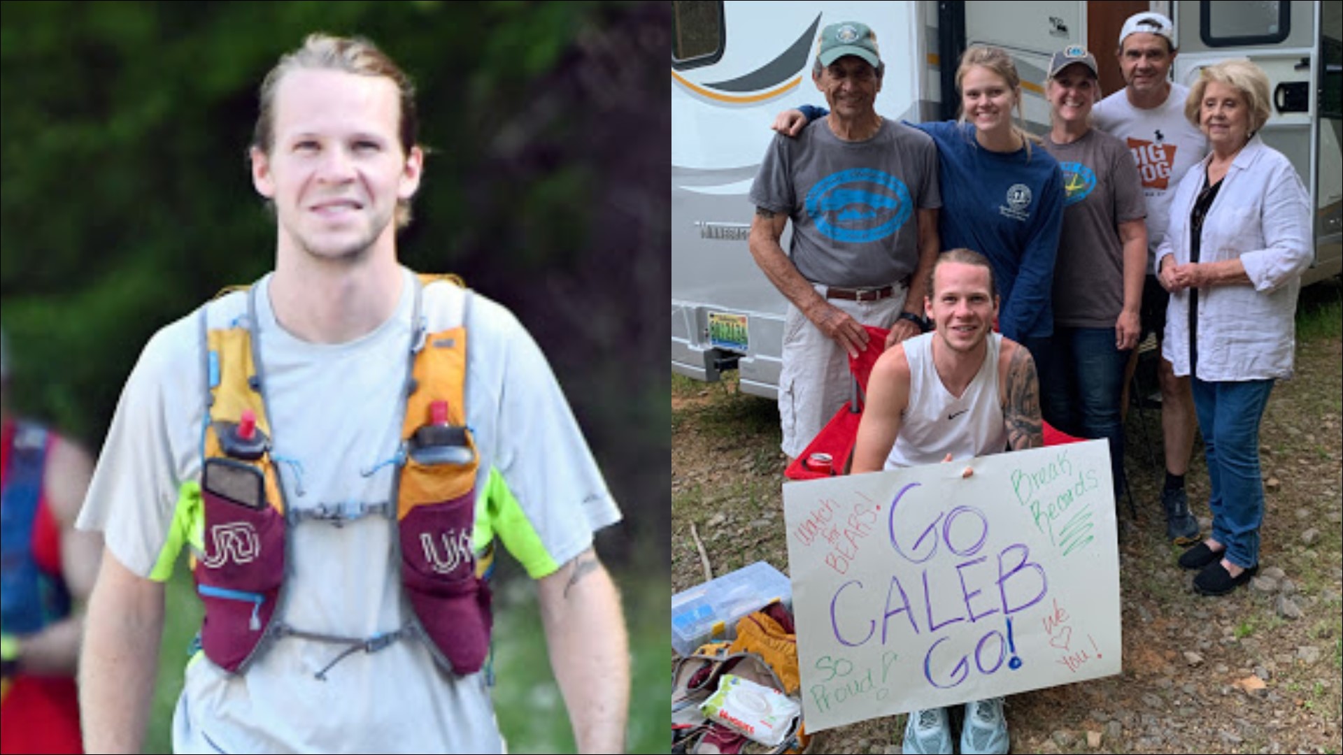 28-year-old Caleb Yawn took five days, 13 hours, 21 minutes and 43 seconds to run almost 350 miles from Alabama to Georgia.