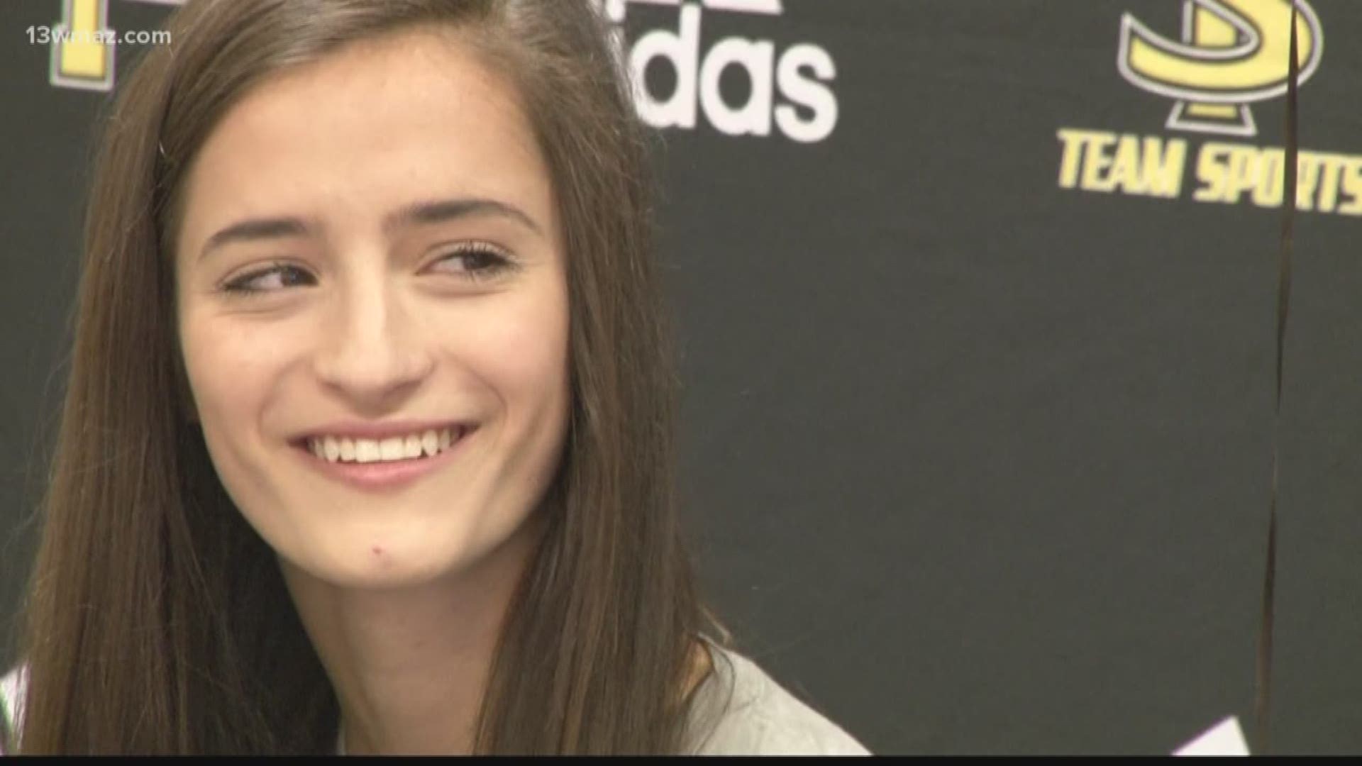 Macy Morris has been cheerleading for 12 years, and has wanted to cheer at the University of Georgia since she was born. She signed to their squad Friday morning.