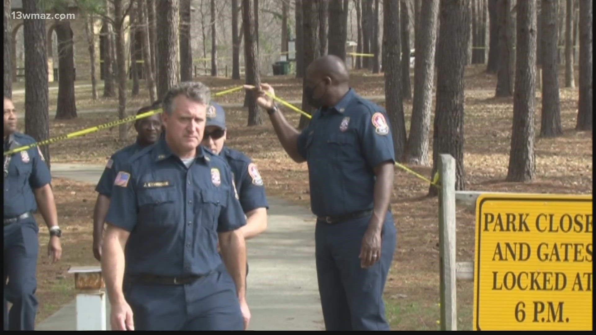 The search continues for a man who's been missing since jumping into the Ocmulgee River.