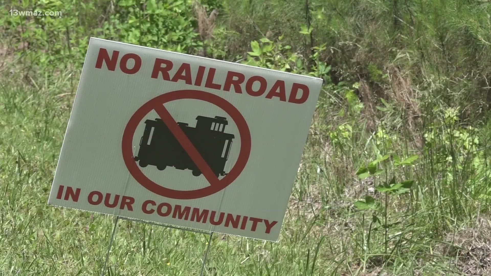 Several Hancock County families went to Atlanta Tuesday to ask Georgia's Public Service Commission to stop a railroad from going through their properties.