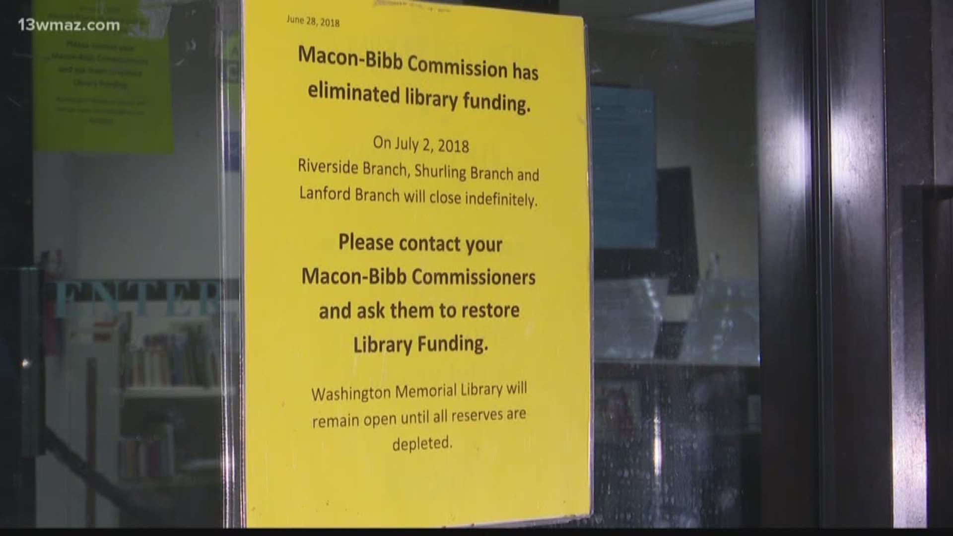 Libraries closing down in Central Ga.