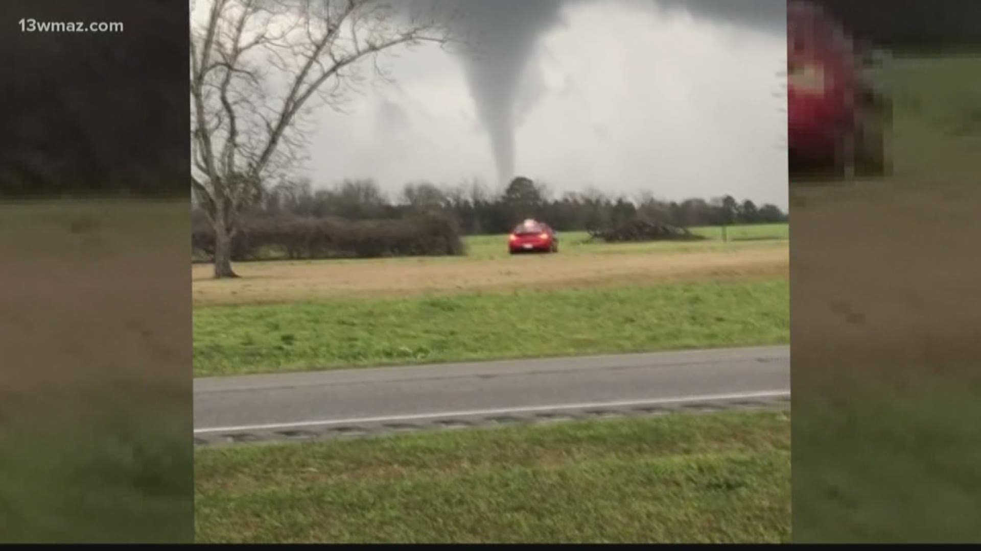 The video was taken near the Peach and Crawford County line.