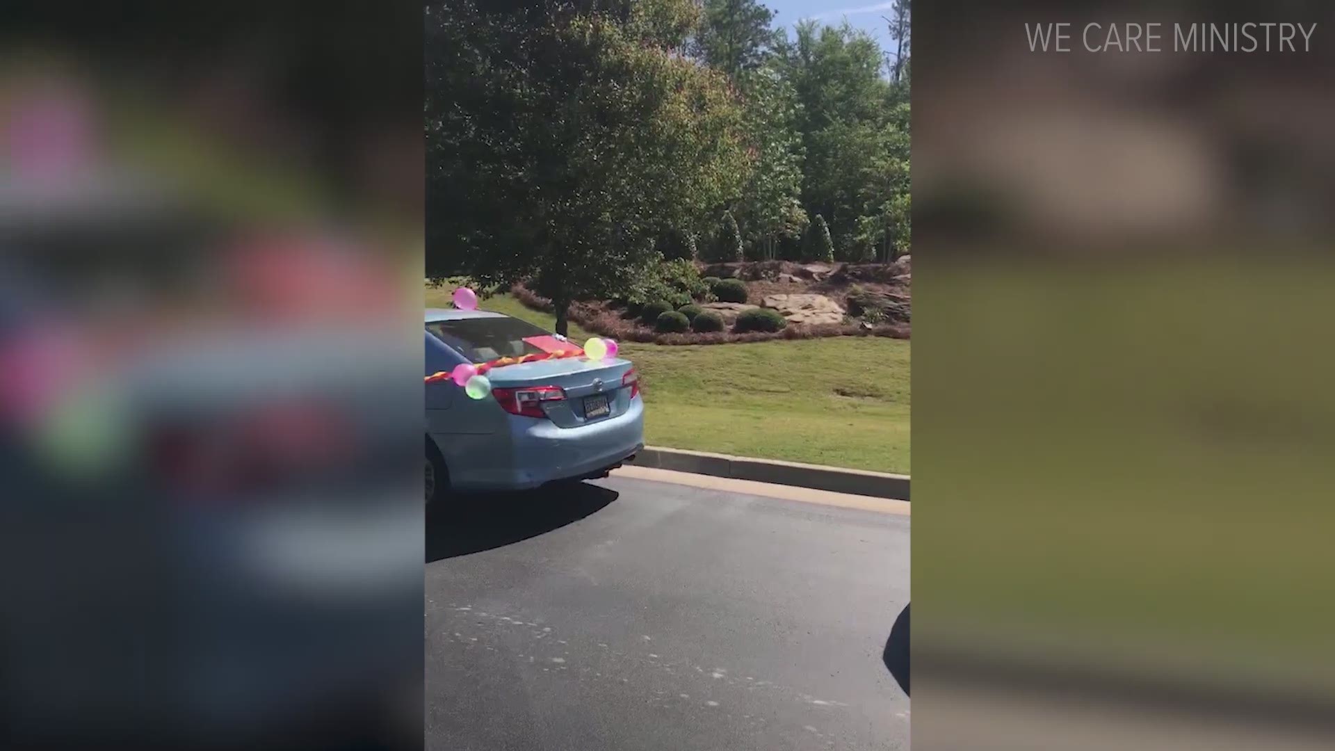Mothers at one Macon nursing home were treated to a special surprise on Mother's Day. Dozens of cars lined up for a parade around 11 a.m.