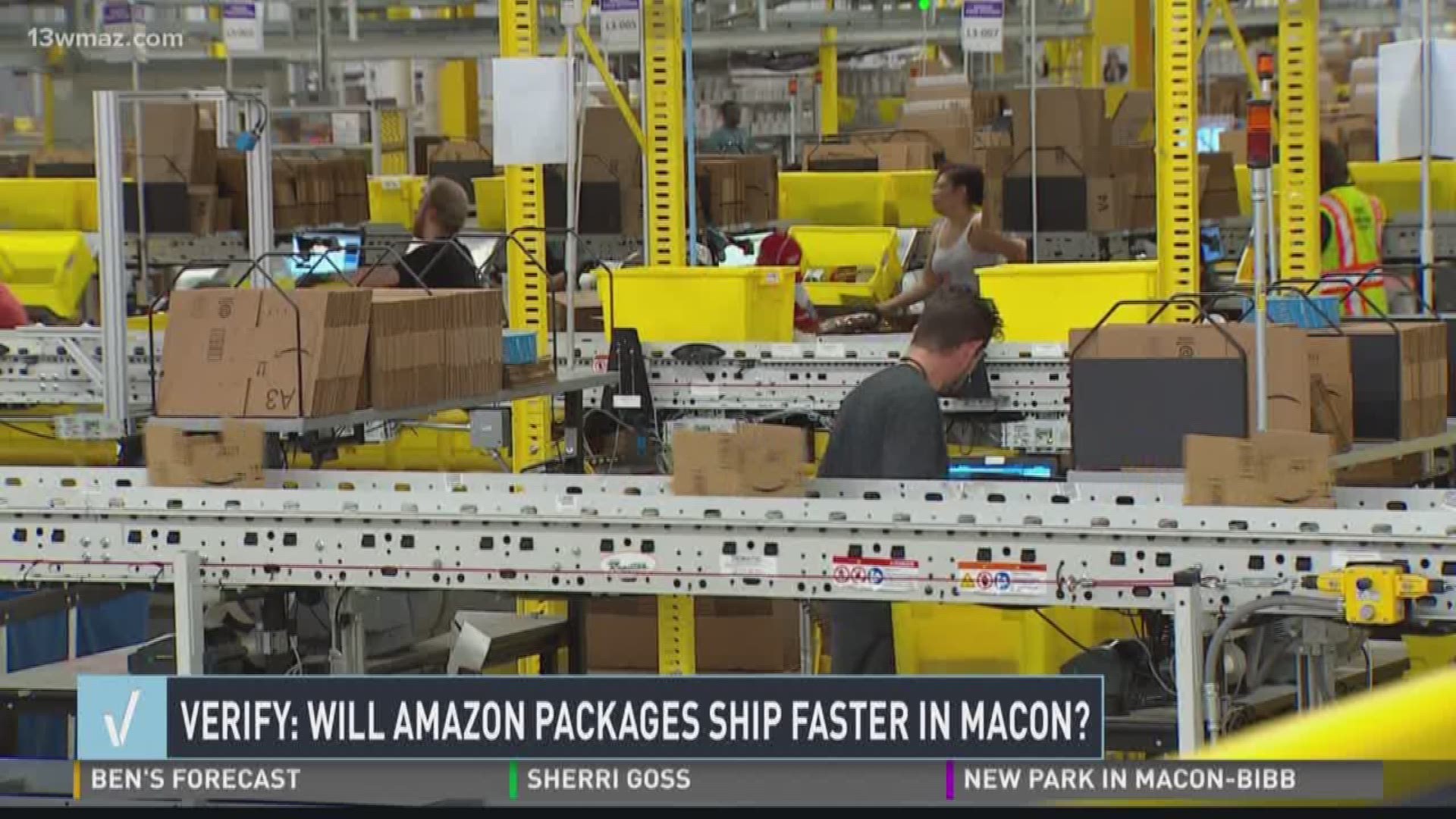 VERIFY: Will Amazon packages ship faster in Macon?