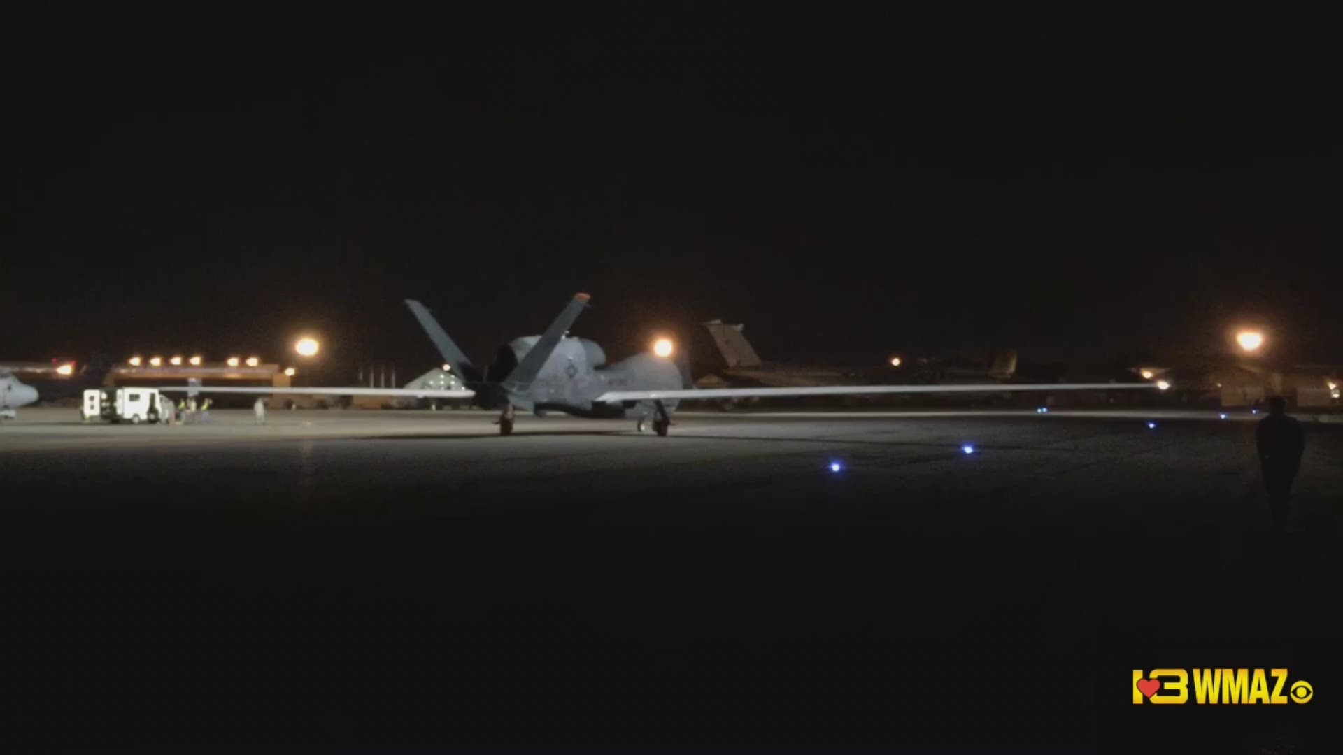 Global Hawk drone arrives at RAFB