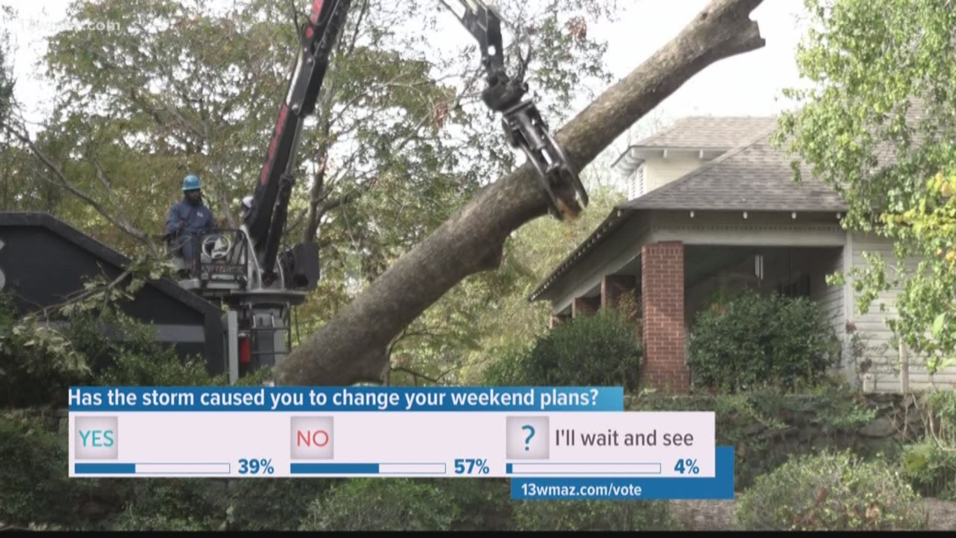 After this summer's drought, rain and heavy winds are expected this weekend. These are perfect conditions for trees to uproot.