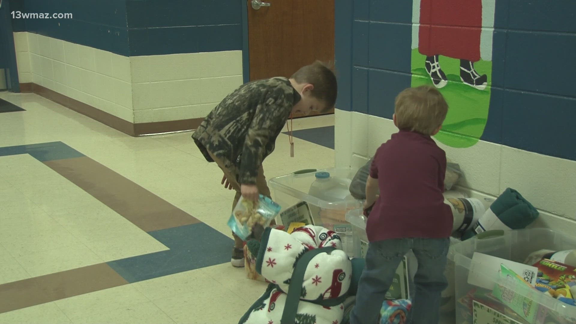 A Macon school showed their students the power of giving not just for a day or a week, but throughout November.