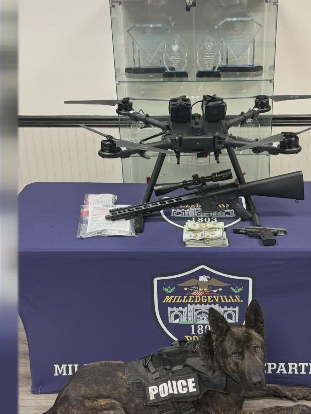 Large drone intended to drop contraband at Baldwin State Prison ...