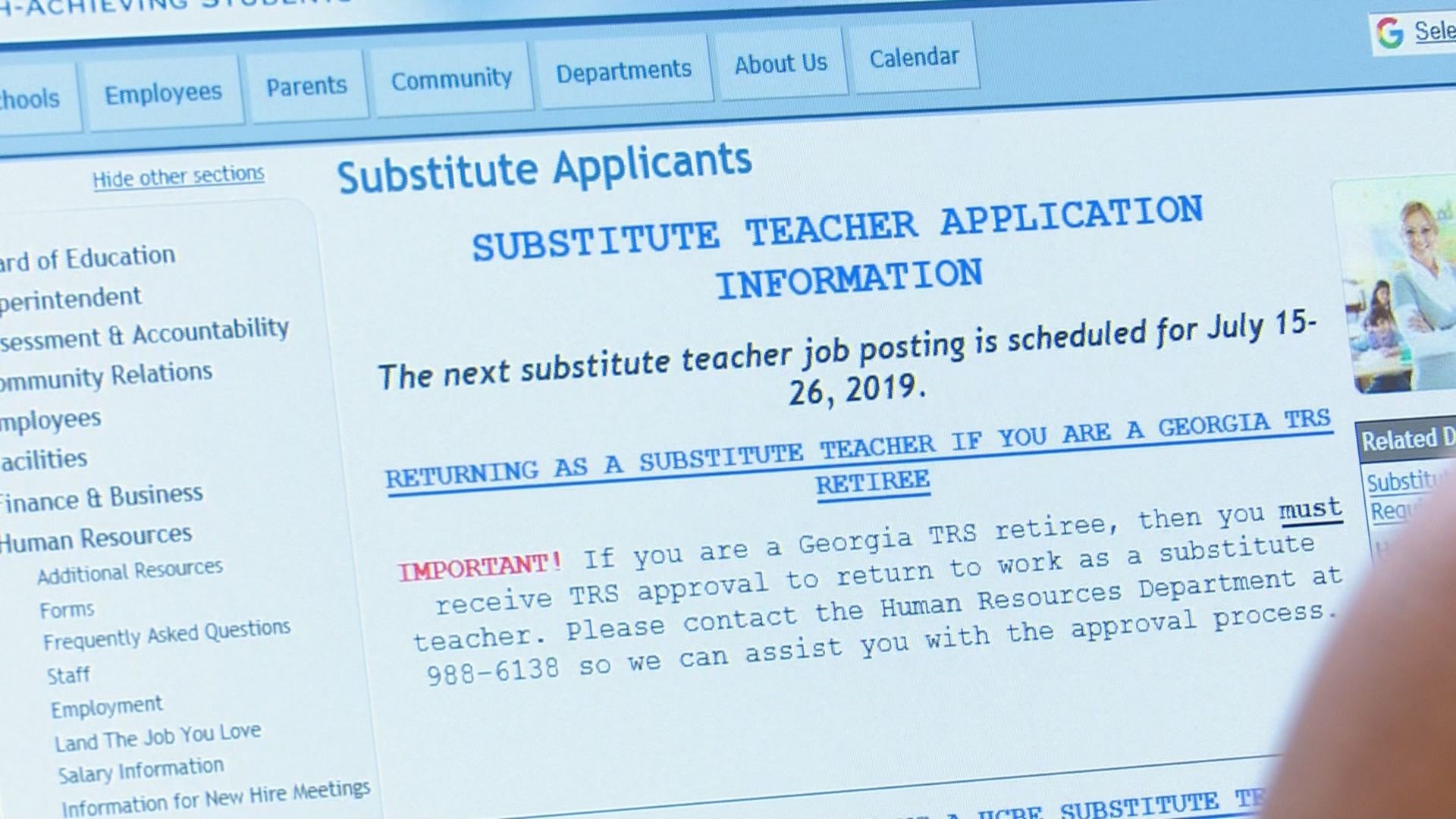Bibb, Peach and Houston County Schools say they're seeing better numbers than they expected with filling substitute positions despite working in a pandemic