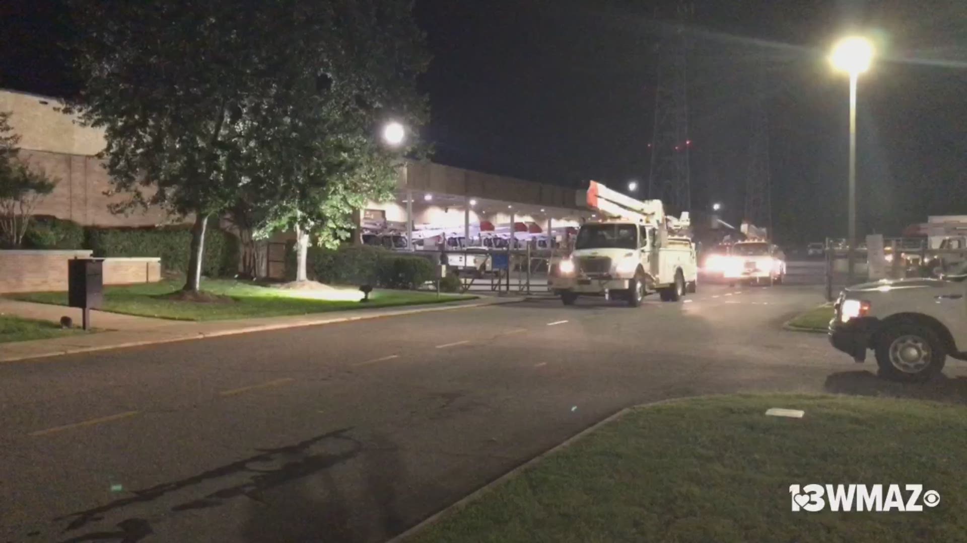 Georgia Power line crews started leaving around 6 a.m. Thursday for the coast to help out with Hurricane Dorian efforts.