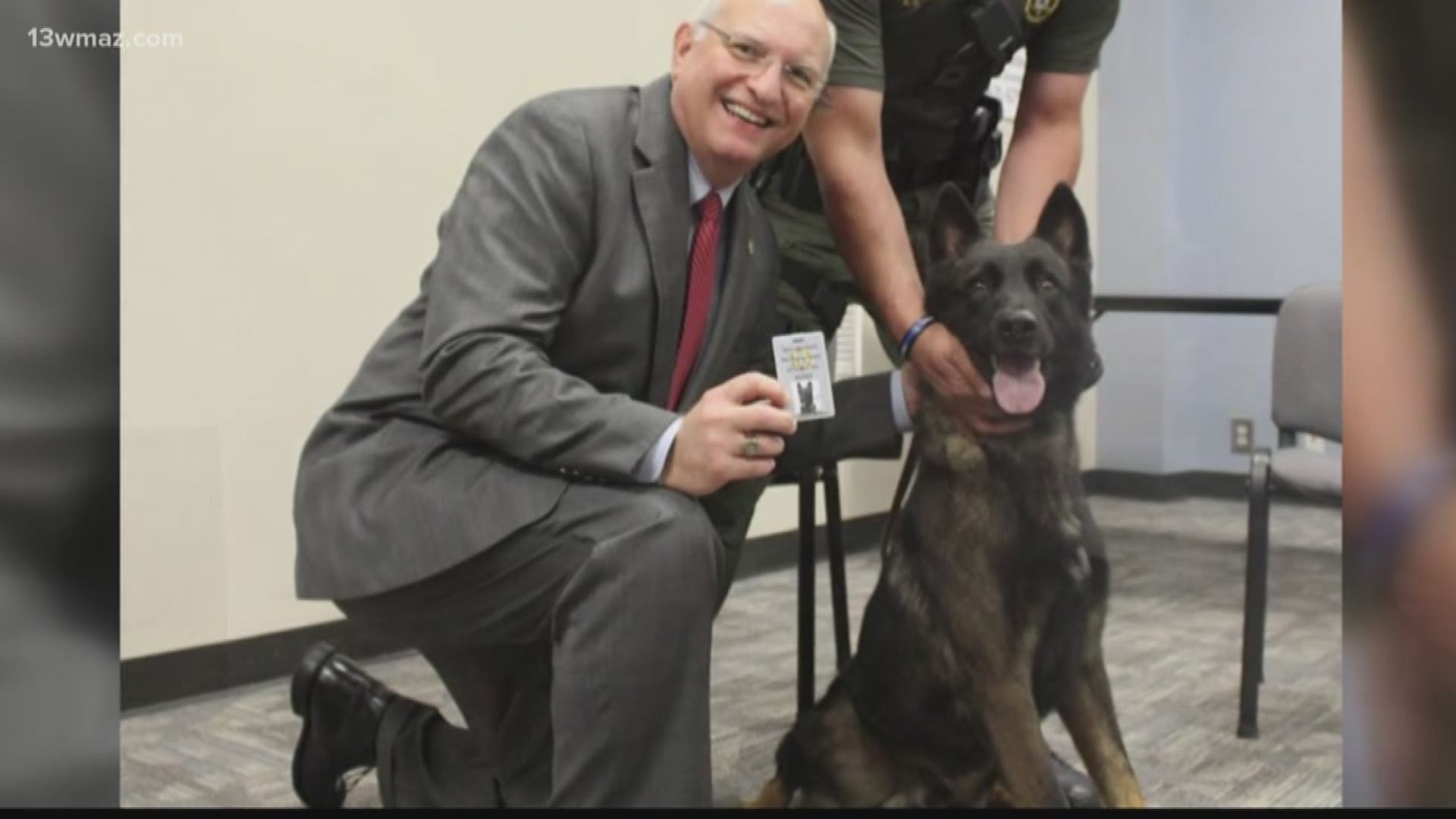 The sheriff's office has two dogs -- Hugo and Athena.  Those dogs have been right under your noses at football games, public events, and airports.