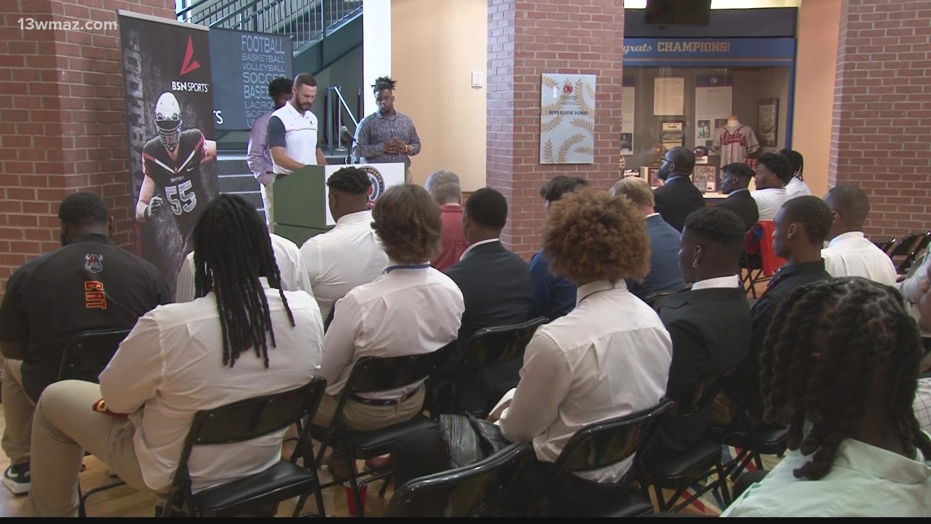 Several schools in Bibb county showed up, and several student athletes were recognized.