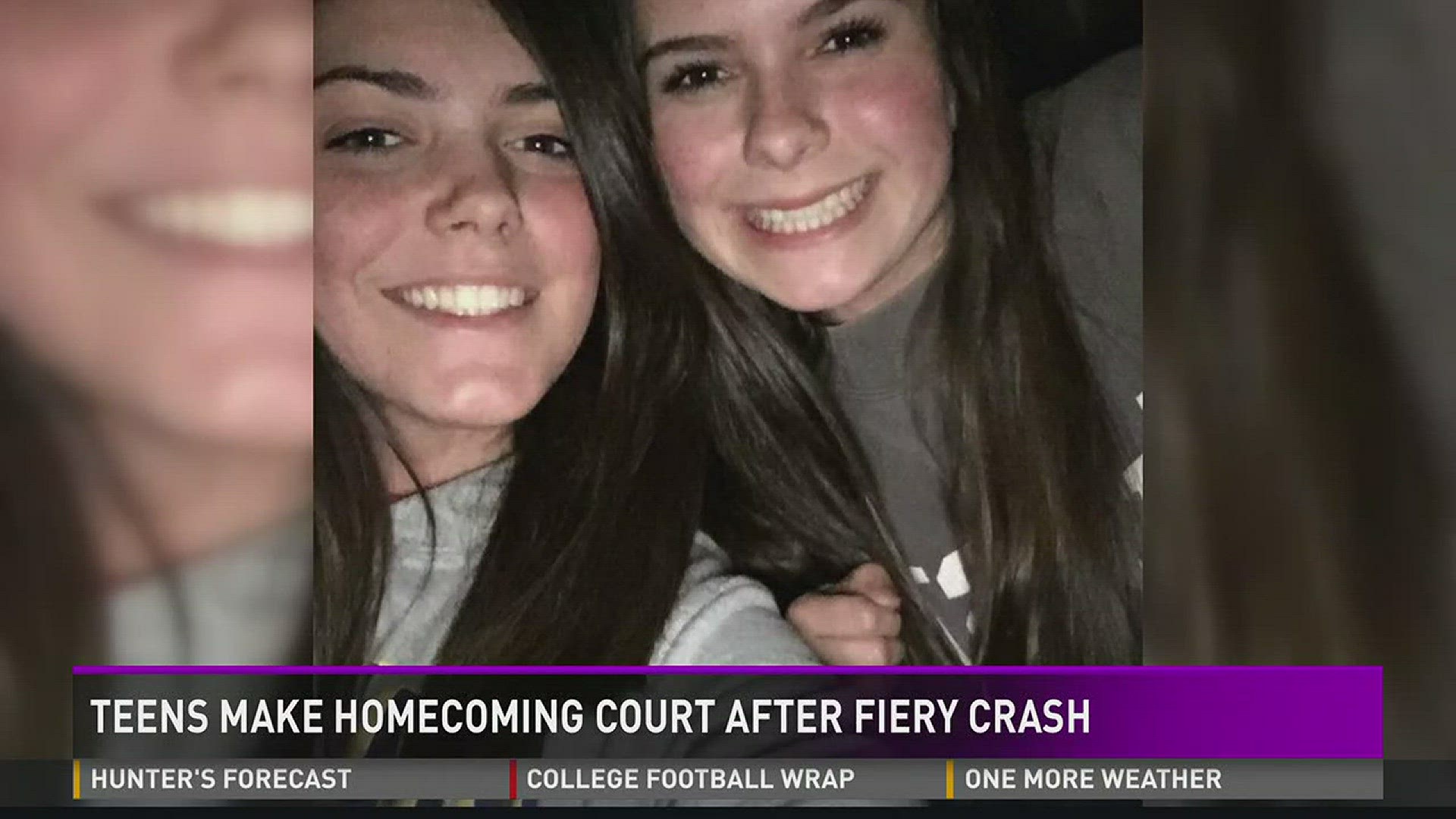 Teens make homecoming court after fiery crash