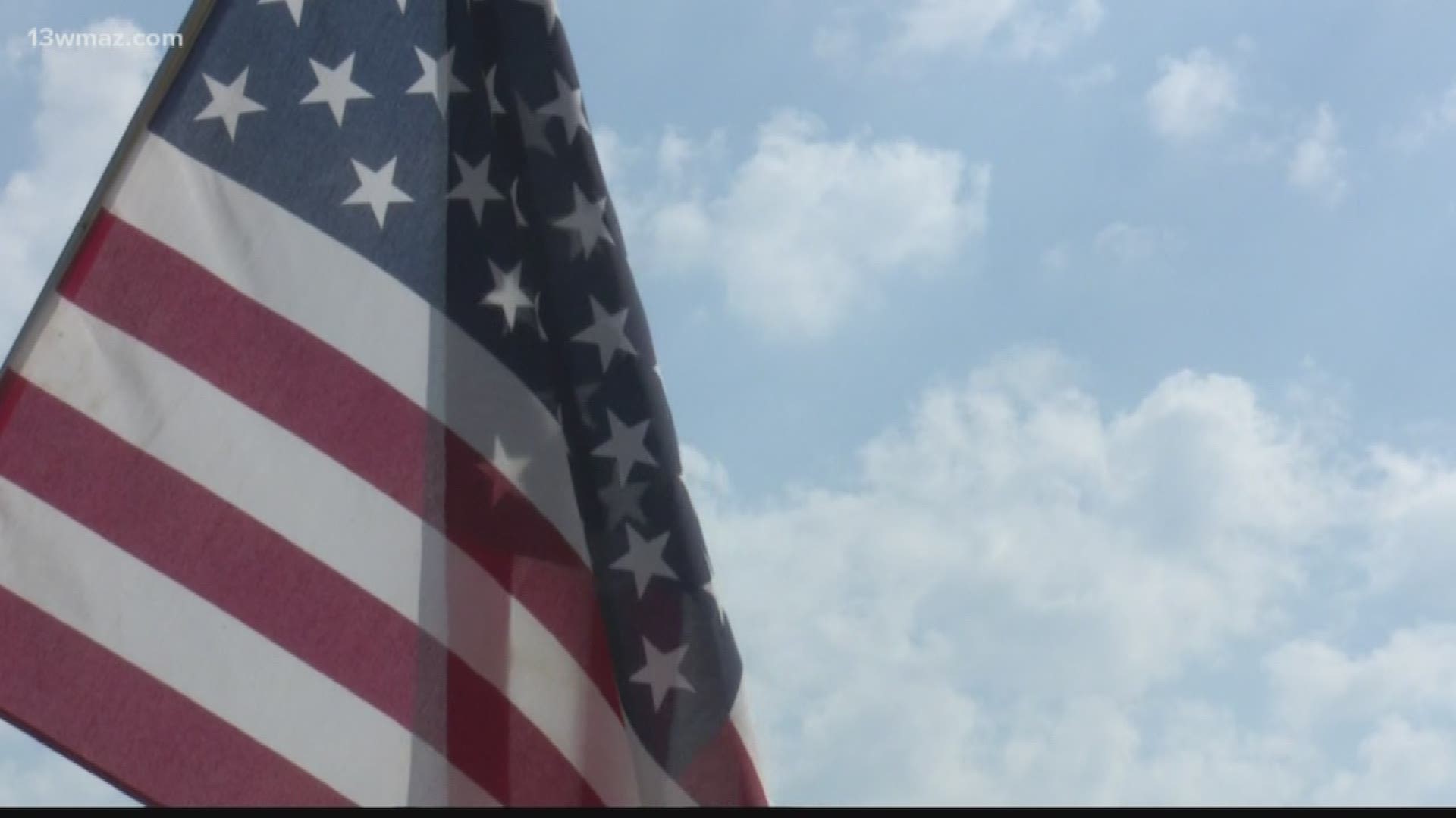 Over Memorial Day weekend, people find many different ways to remember our fallen troops. One Central Georgia family put up more than two dozen flags on their farm.