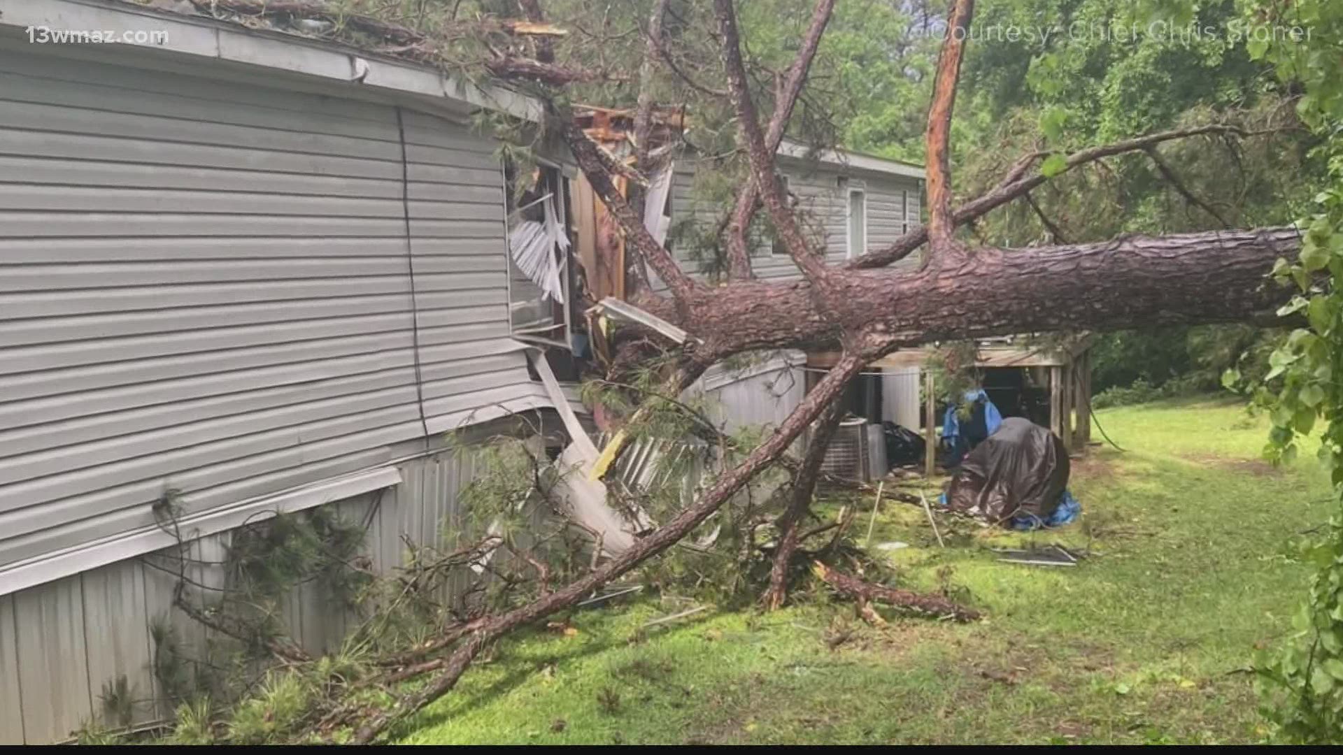 55-year-old Carla Harris was killed after a tree fell on a home on Fox Hall Boulevard in Bonaire Monday evening