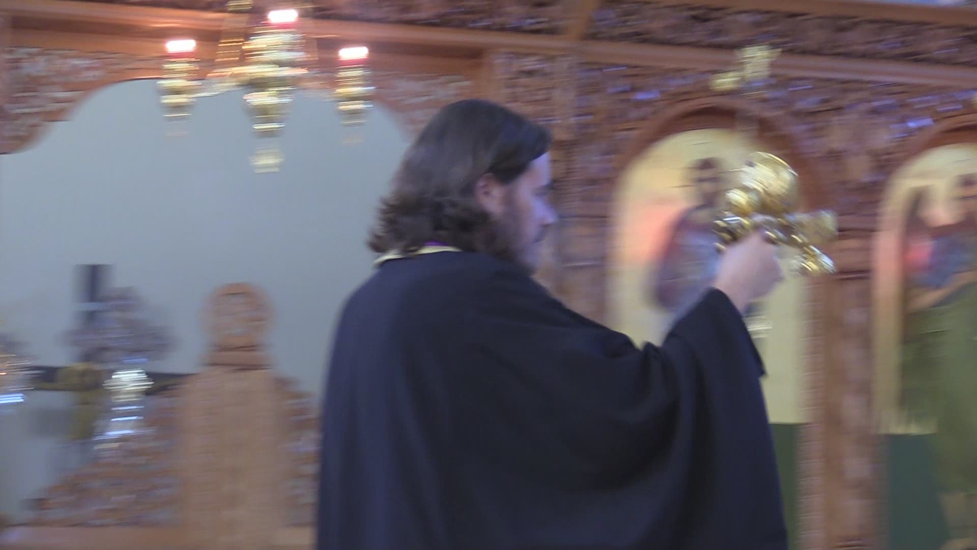 Here's a look at a traditional Greek Orthodox service held at Holy Cross Greek Orthodox Church in downtown Macon.
