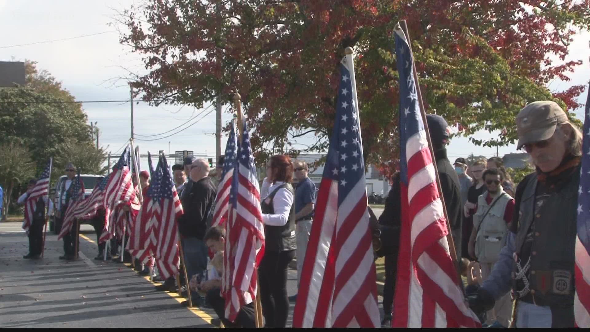 Thursday, community leaders, military families, and more gathered to honor veterans all over Central Georgia in many 11/11 services.