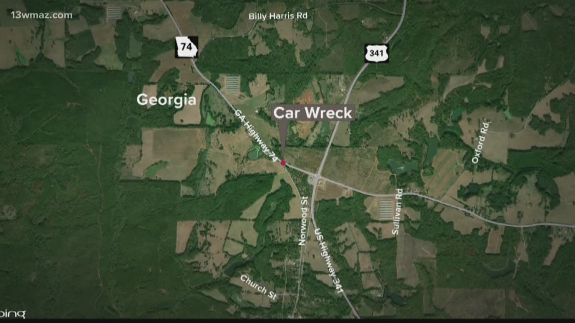 Two people were injured and another person died after a wreck Saturday on Highway 74 at Norwood Street.