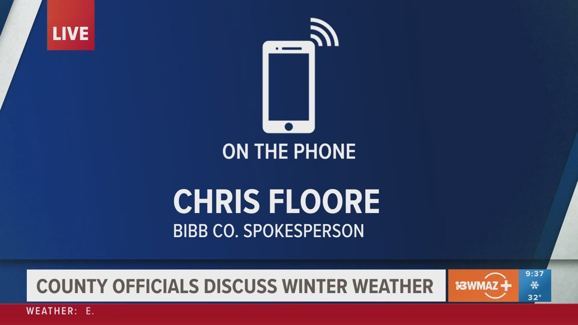 Here's what local officials are doing amid snowy conditions in Central Georgia