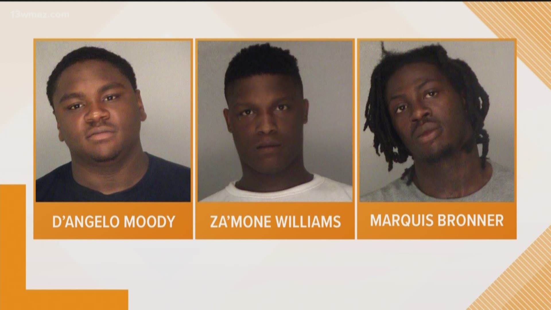 Bibb deputies arrested three men accused of shoplifting items from the Kohl's store located at 6275 Zebulon Road. All three are in the Bibb County Jail charged with felony shoplifting.