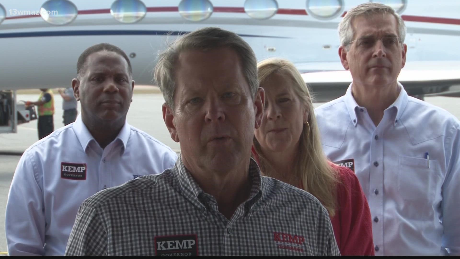 Kemp told voters if he is reelected, he'd use $1 billion of voter money for a tax rebate and $1 billion  for a one-time grant to help property owners