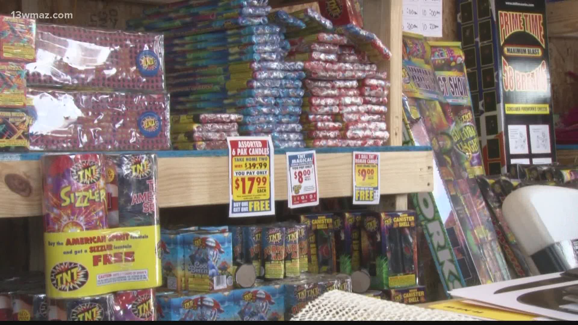 In the weeks leading up to the Fourth of July, Central Georgians are hearing pops and bangs all over the place. Local fireworks retailers say business is booming.