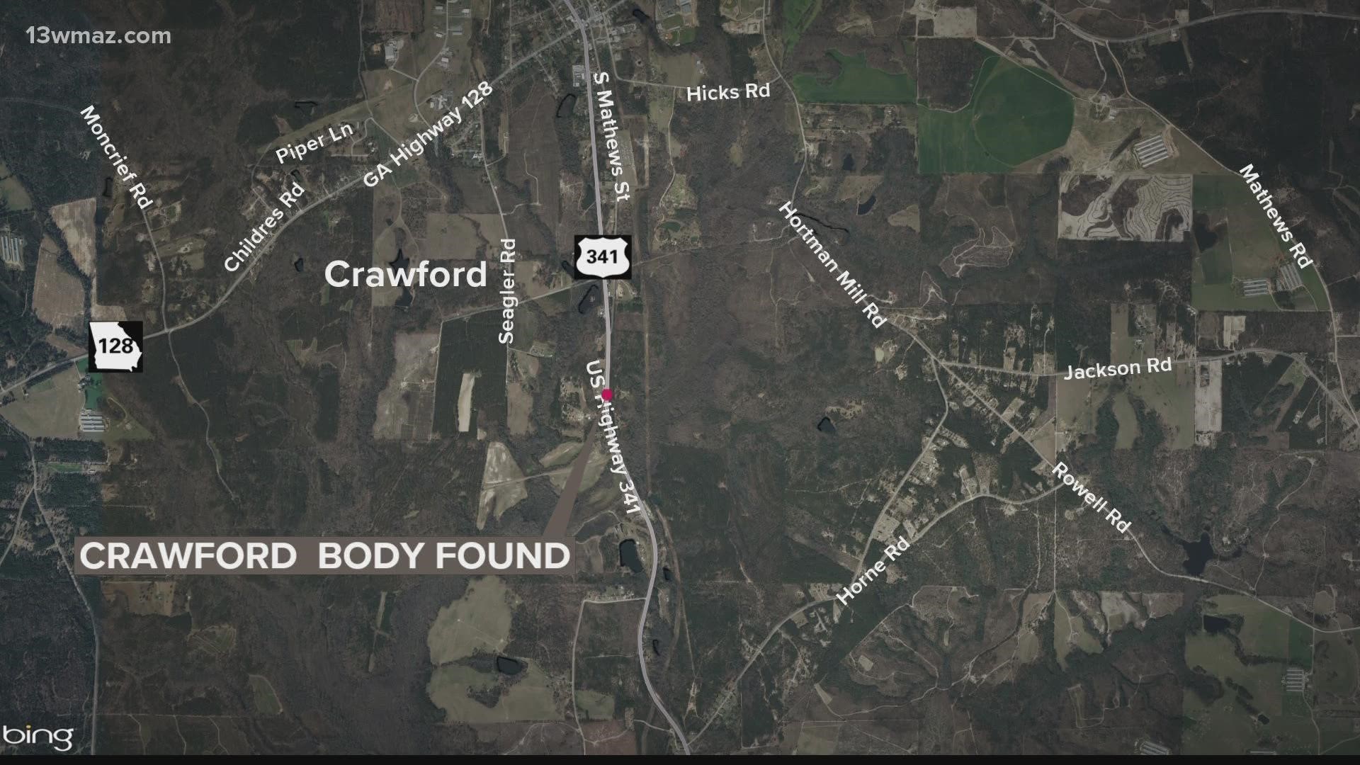 The body was discovered just after 2:30 p.m. on Tuesday. The GBI is helping in the investigation along with other agencies to identify the man.