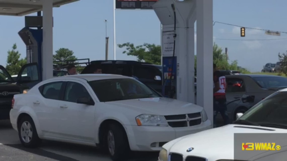 Macon gas station selling gas for 99 cents a gallon